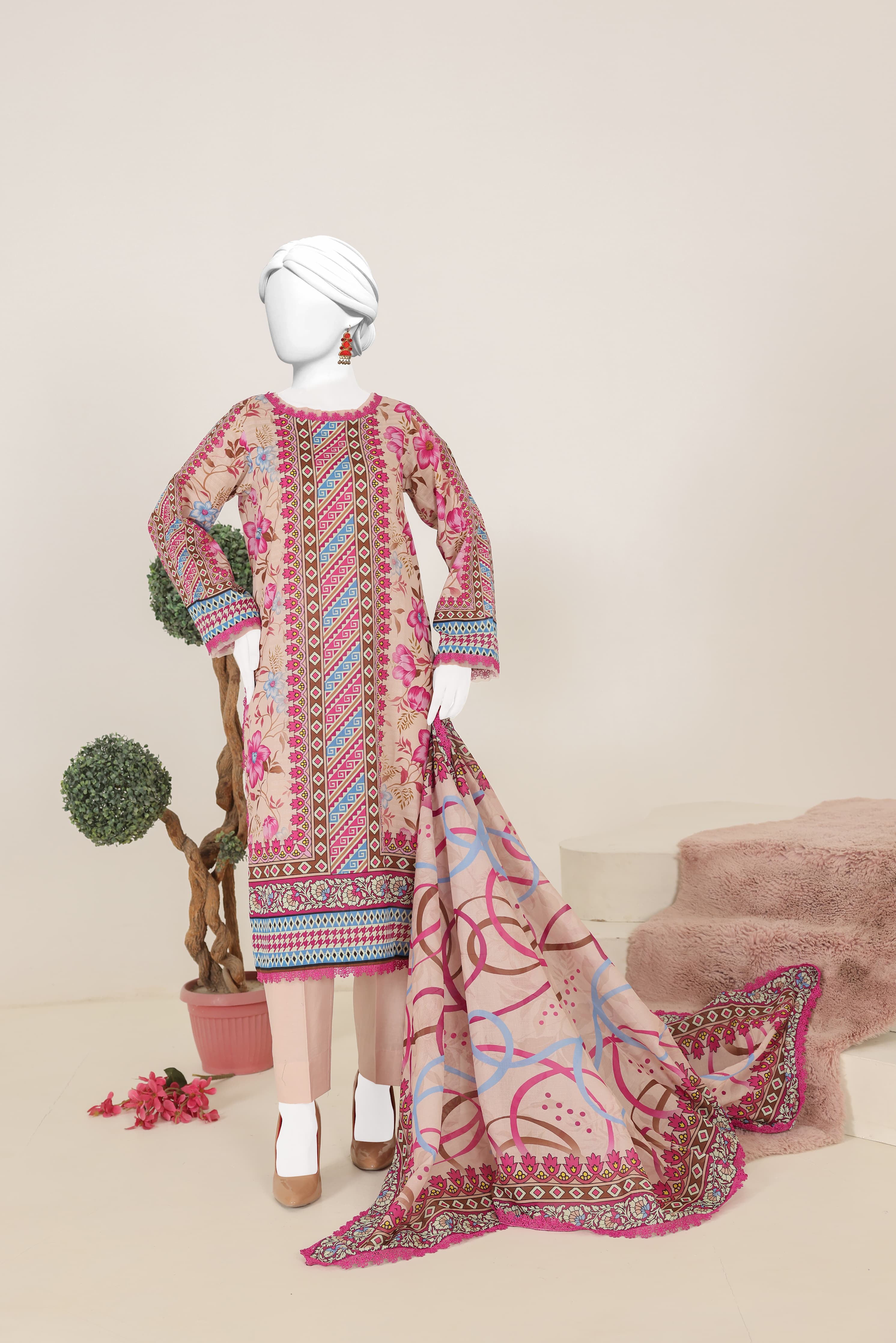 Virsa Doria Lawn 3 Piece Unstitched Suit by Murashe