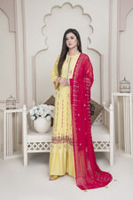 Vital V2 Luxury Embroidered Lawn MFD-23-V2-02 - Yellow - MURASHE