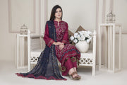 Vital V2 Luxury Embroidered Lawn MFD-23-V2-04 - Red - MURASHE