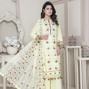 Vital V2 Luxury Embroidered Lawn MFD-23-V2-06 - Cream - MURASHE