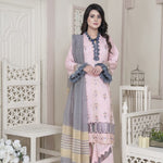 Vital V2 Luxury Embroidered Lawn MFD-23-V2-09 - Pink - MURASHE