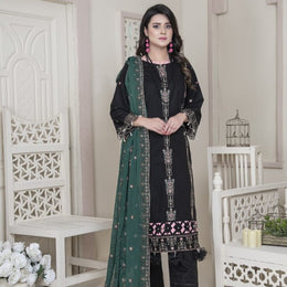 Vital V2 Luxury Embroidered Lawn MFD-23-V2-10 - Black - MURASHE
