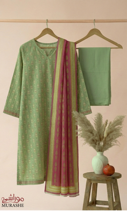 Rijja AA-138 Premium Unstitched Lawn Suit