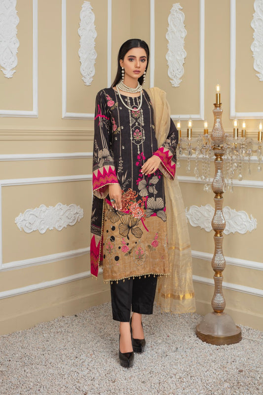 IPEK - MFD-22-VS2 - Viscose Embroidered 3 Pc