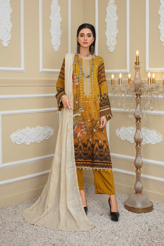 IPEK - MFD-22-VS8 - Viscose Embroidered 3 Pc
