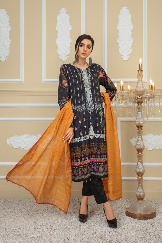 IPEK - MFD-22-VS7 - Viscose Embroidered 3 Pc