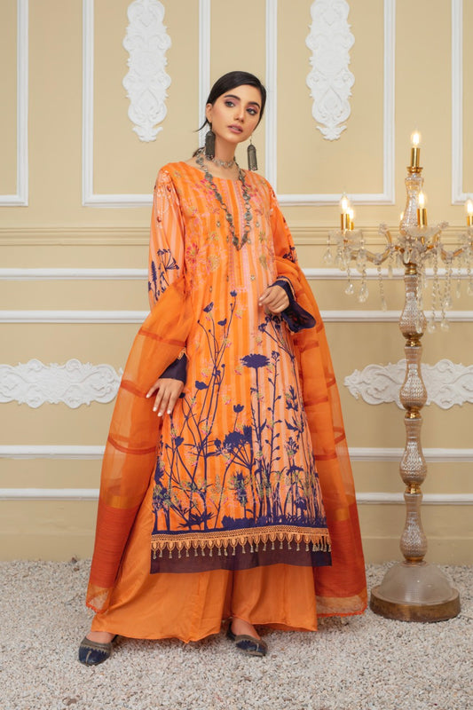 IPEK - MFD-22-VS5 - Viscose Embroidered 3 Pc