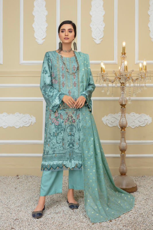 IPEK - MFD-22-VS10 - Viscose Embroidered 3 Pc